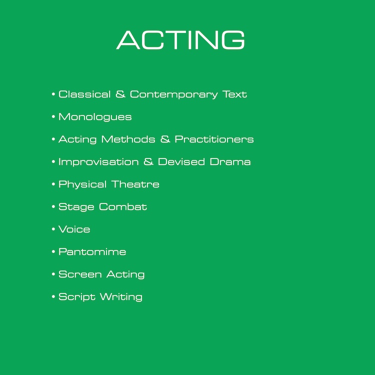 Timetable Acting